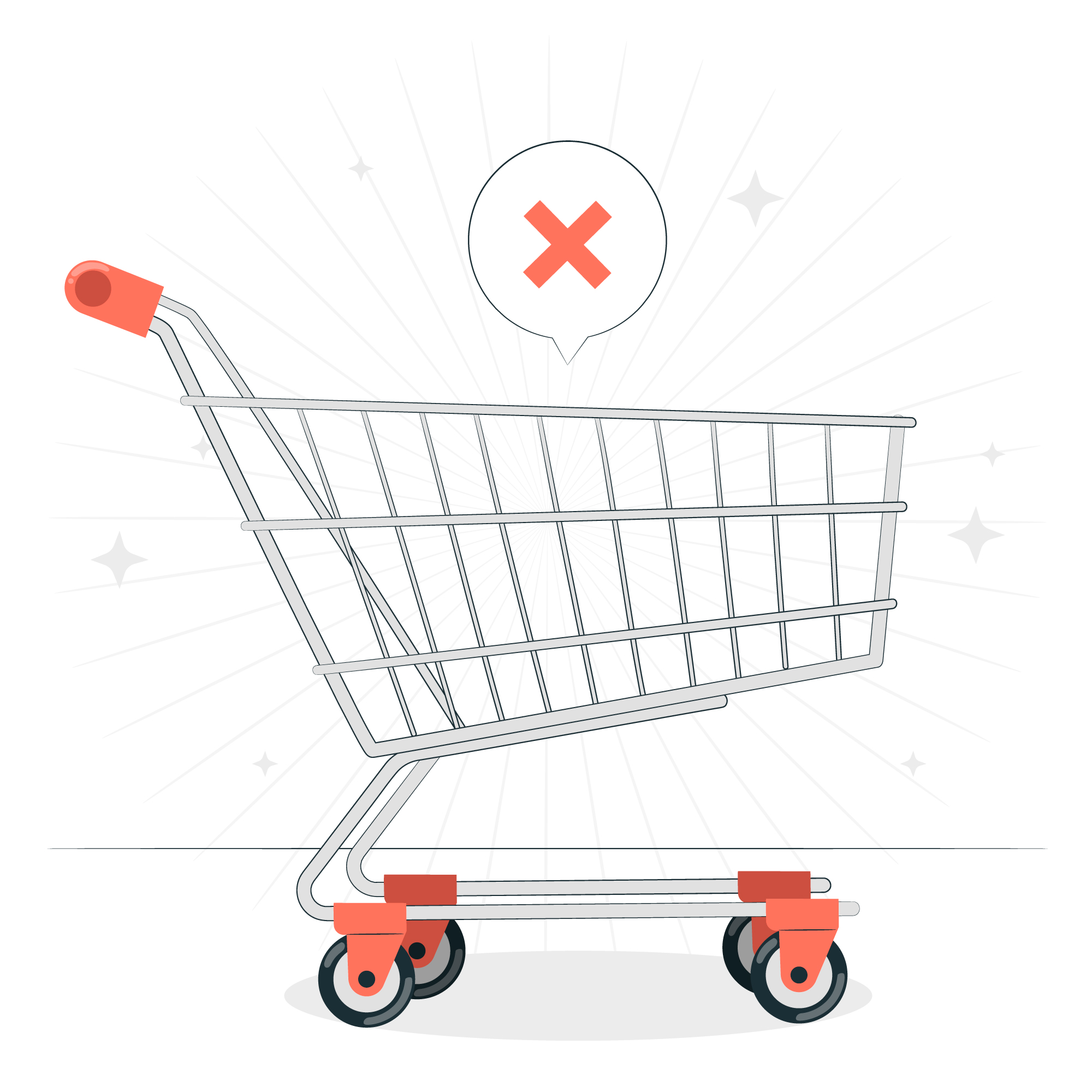 shopping cart empty